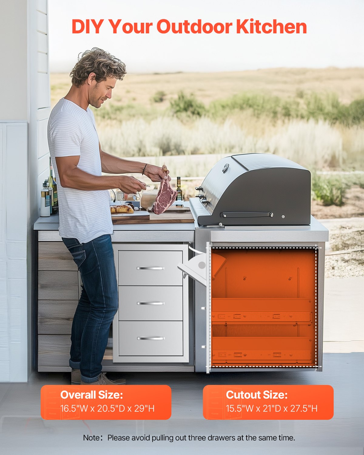 Stainless Steel BBQ Drawers