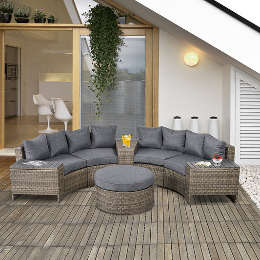 8 Piece Outdoor Sofa