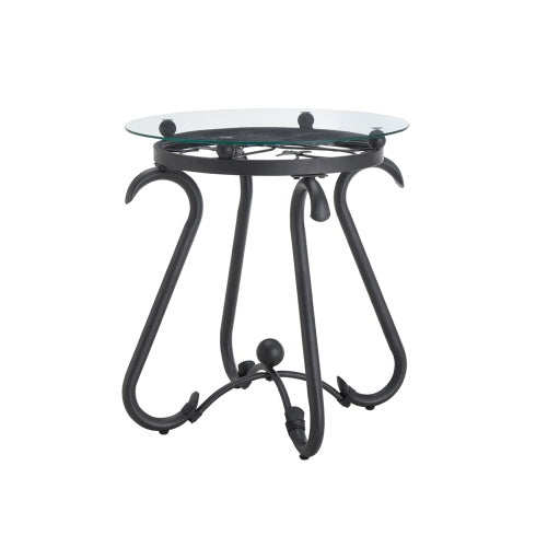 Suitable For Living Room 2-piece Tempered Glass Surface Coffee Table Set