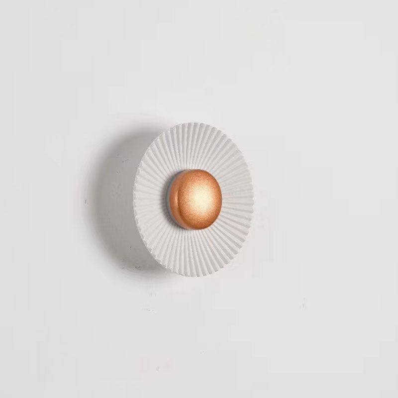 Round Wall Lamp Bedroom Bedside Living Room Wall Light Bulb