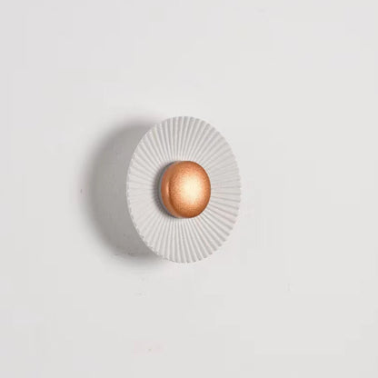 Round Wall Lamp Bedroom Bedside Living Room Wall Light Bulb