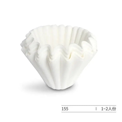 Fluted white disposable paper coffee filters decorbites coffee filters designed for 1-2 servings with basket style edges