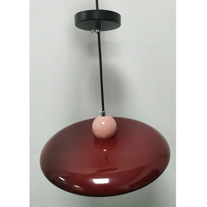 French Cream Flying Saucer Metal Pendant Light - Decorbites