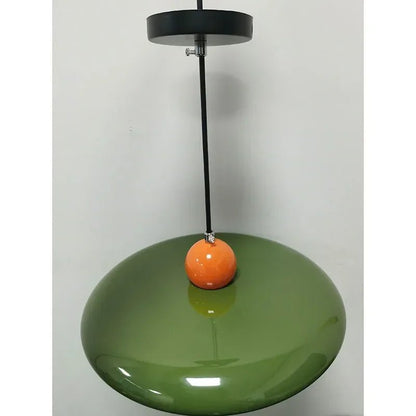 French Cream Flying Saucer Metal Pendant Light - Decorbites