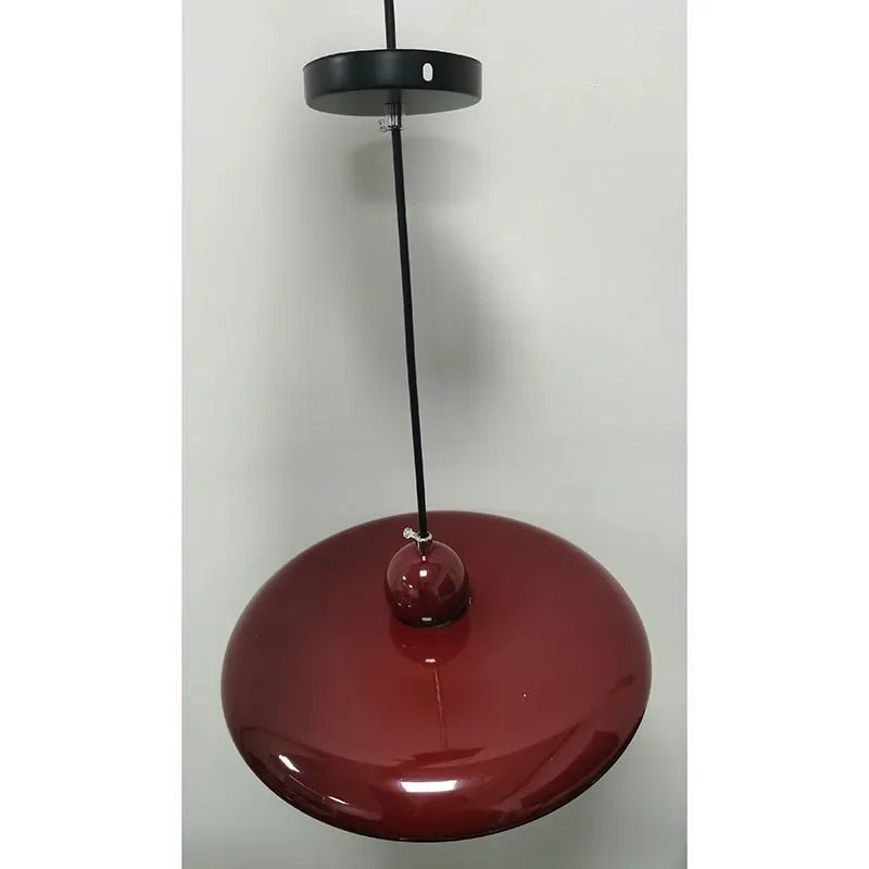 French Cream Flying Saucer Metal Pendant Light - Decorbites