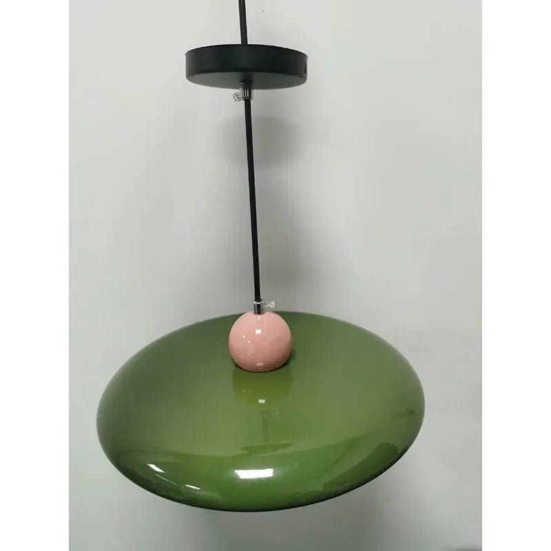French Cream Flying Saucer Metal Pendant Light - Decorbites