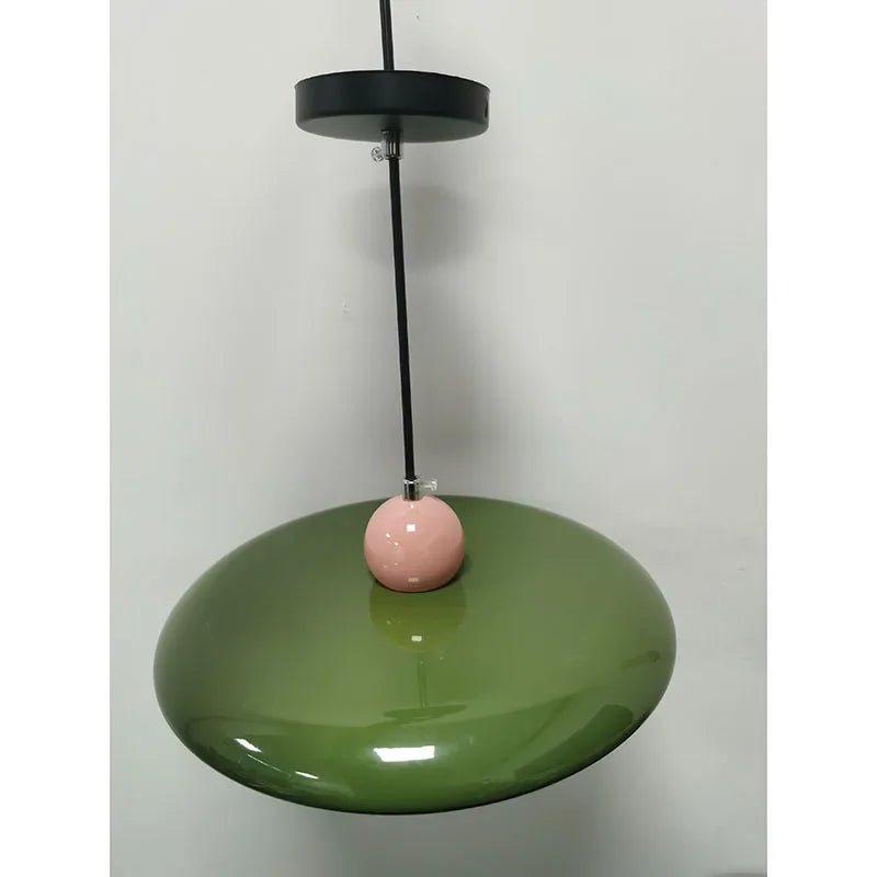 French Cream Flying Saucer Metal Pendant Light - Decorbites