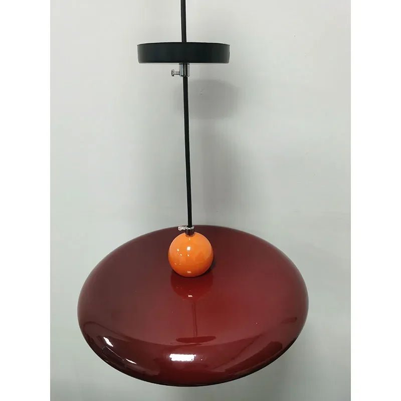 French Cream Flying Saucer Metal Pendant Light - Decorbites