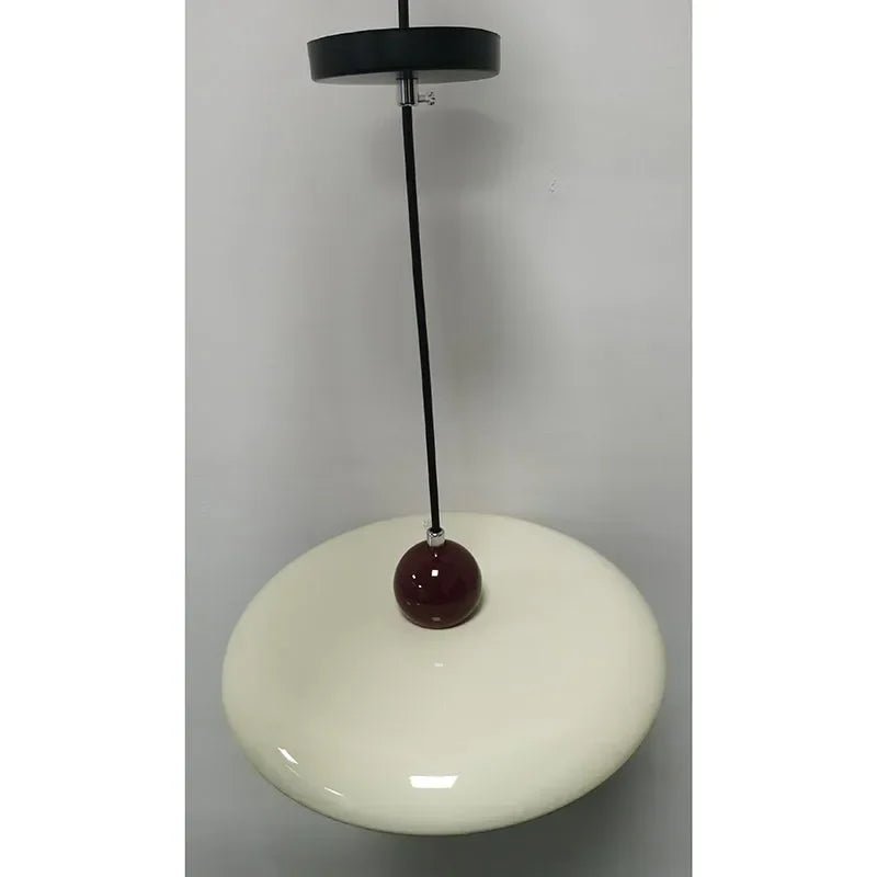 French Cream Flying Saucer Metal Pendant Light - Decorbites