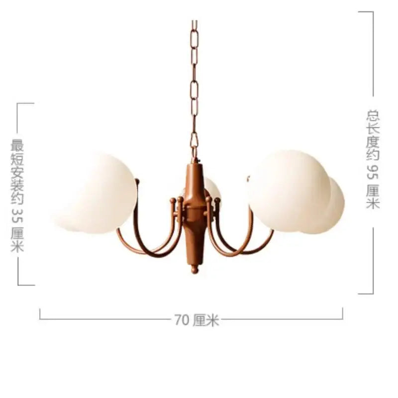 French vintage iron antique bronze pendant light chandelier with five frosted glass globes for kitchen decorbites decor