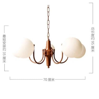 French vintage iron antique bronze pendant light chandelier with five frosted glass globes for kitchen decorbites decor