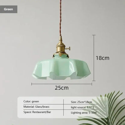 A french vintage pendant light with mint green glass, brass fixture, and twisted cord for kitchen island decorbites french vintage