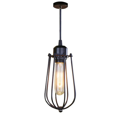 Geometric black metal chandelier kitchen pendant light with wrought iron frame and vintage edison bulb by decorbites black metal