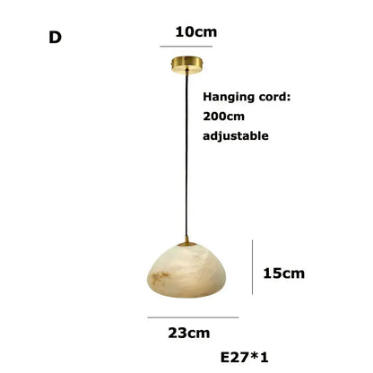 A sleek off-white marble led chandelier with brass mount and black adjustable cord for kitchen island decorbites geometry marble