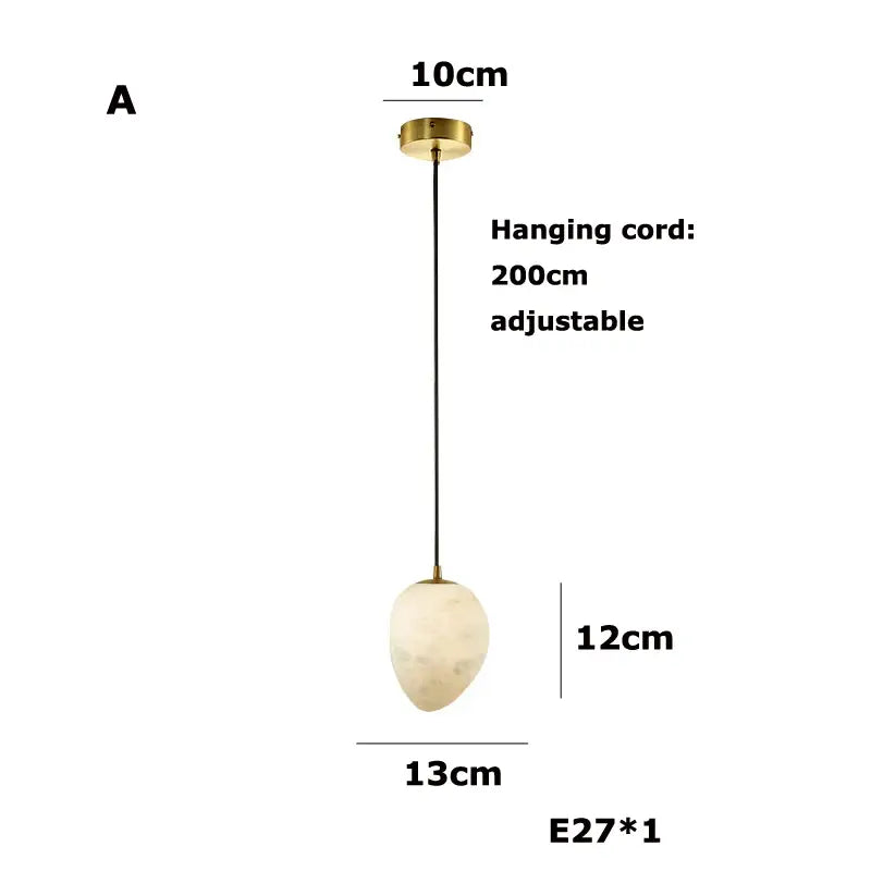 Minimalist marble led chandelier with frosted off-white geometry marble led shade and brass mount for kitchen island decorbites geometry marble