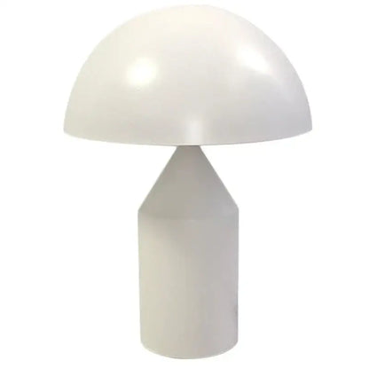 Glossy black white and gold mushroom lamp with smooth glossy finish, ideal as decorbites atollo black bedroom table light