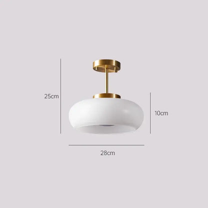 Modern white frosted glass pendant light with gold-toned metal fixture ideal for kitchen or dining room led pendant lights