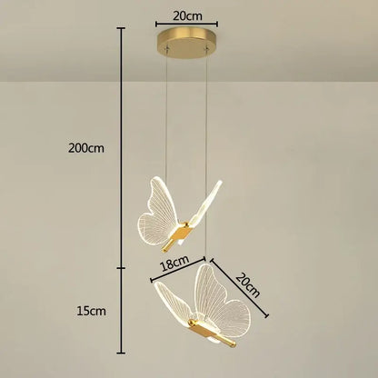 Gold butterfly wall lamp with translucent detailed wings and modern minimalist design for bedroom decorbites butterfly wall use