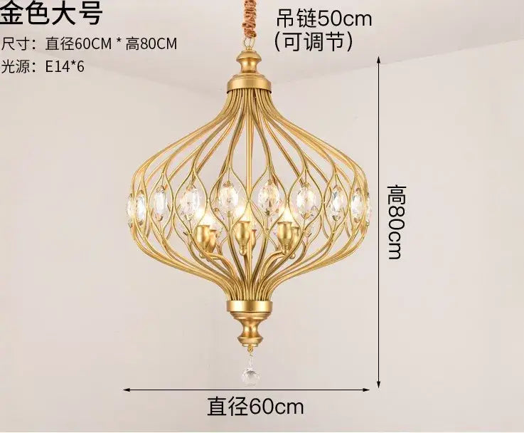 Gold-toned decorbites art design pendant lights featuring ornate crystal accents and a decorative kitchen chandelier pendant