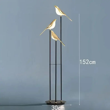 Gold led bird desk lamp with gold-toned bird design and sleek black metal poles for bedroom and living room decorbites led bird