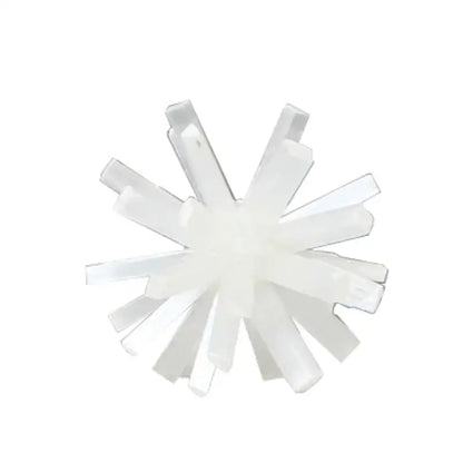 White plastic star-shaped brush head for decorbites crystal metal sea urchin figurine living room decor