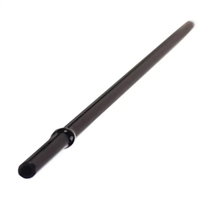 Black plastic wand with tapered design and cylindrical grip section for decorbites glass straws kitchen drinkware set