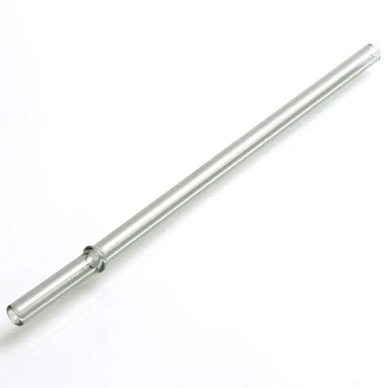 Clear glass straw with metallic silver connector from decorbites glass straws twisted glass drinkware set