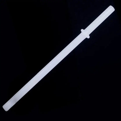 White plastic sword-shaped straw with minimalist design for decorbites glass straws kitchen drinkware set
