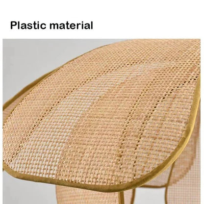 Hand-Woven Natural Rattan Petal Pendant Light - Decorbites