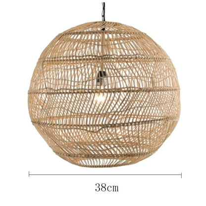 Handmade Chinese Style Rattan Pendant Light - Decorbites