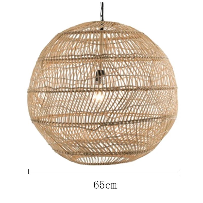 Handmade Chinese Style Rattan Pendant Light - Decorbites