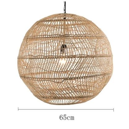 Handmade Chinese Style Rattan Pendant Light - Decorbites