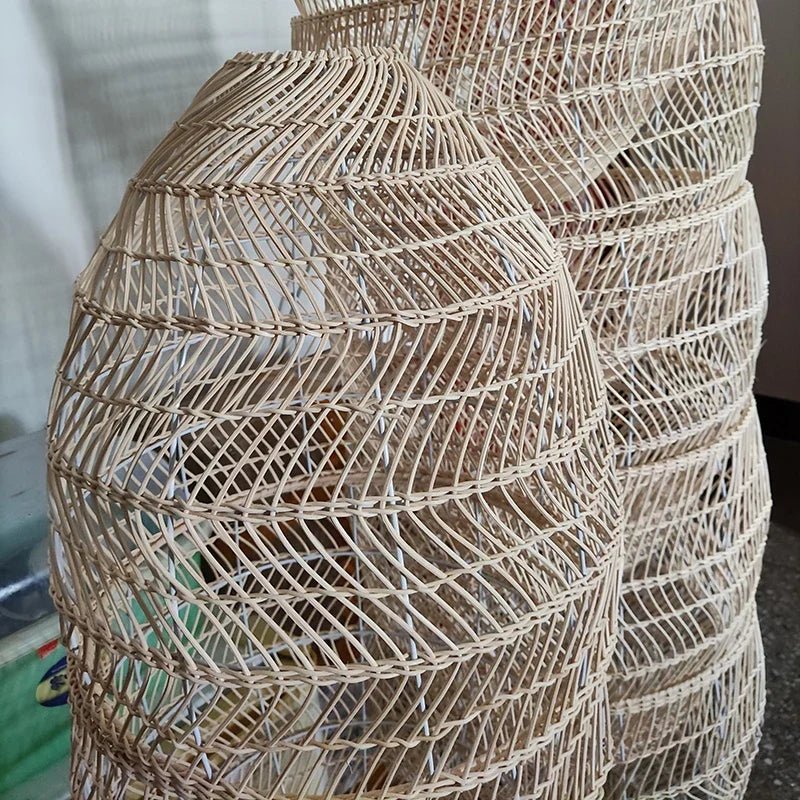 Handmade Chinese Style Rattan Pendant Light - Decorbites