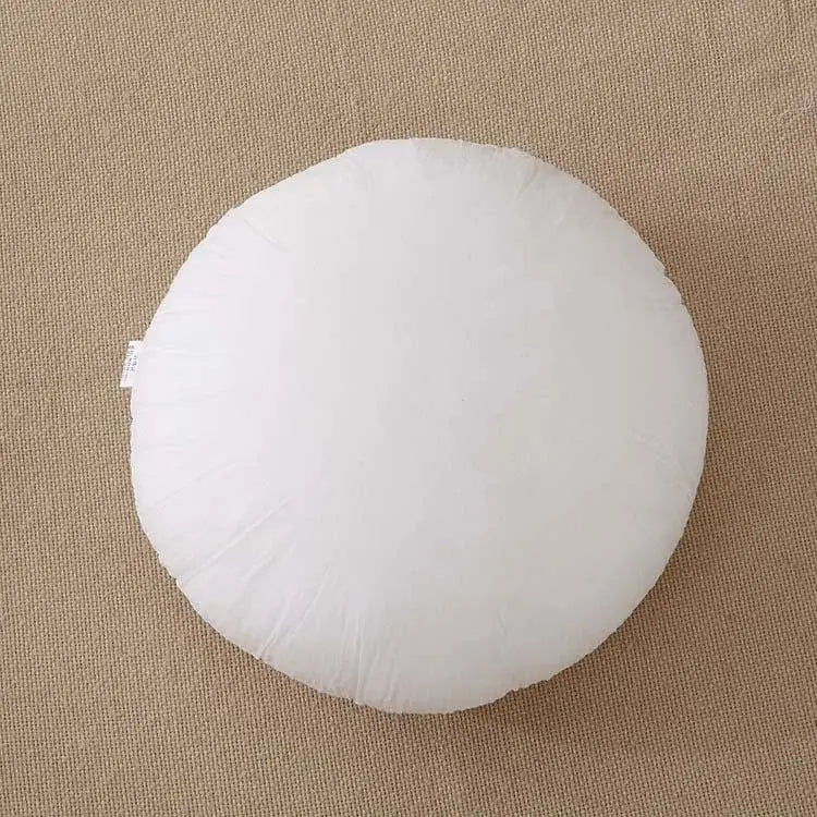 White round handmade flower cushion cover with soft fabric for living room decor by decorbites handmade flower