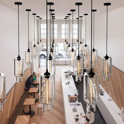Handmade Glass Nordic Pendant Light With Chrome Finish - Decorbites