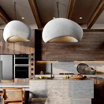 Handmade Wabi Sabi Resin Pendant Light - Decorbites