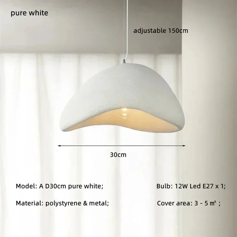 Handmade Wabi Sabi Resin Pendant Light - Decorbites
