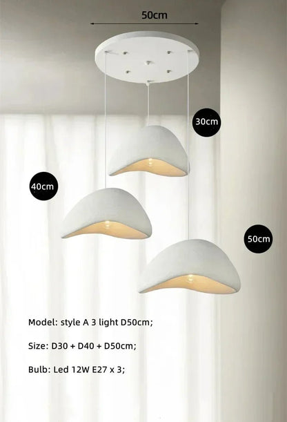 Handmade Wabi Sabi Resin Pendant Light - Decorbites