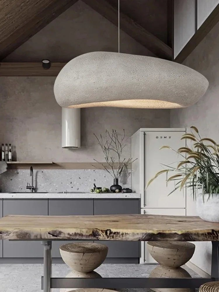 Handmade Wabi Sabi Resin Pendant Light - Decorbites