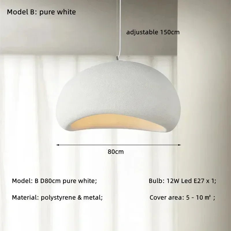 Handmade Wabi Sabi Resin Pendant Light - Decorbites