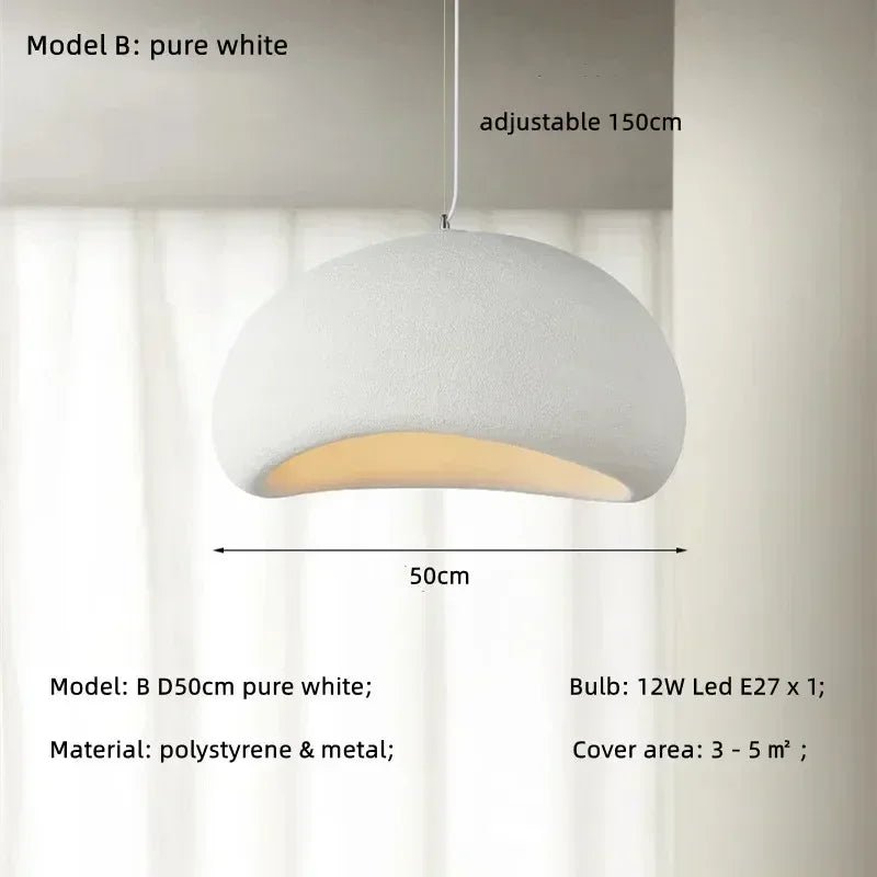 Handmade Wabi Sabi Resin Pendant Light - Decorbites