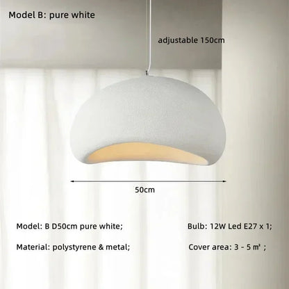 Handmade Wabi Sabi Resin Pendant Light - Decorbites