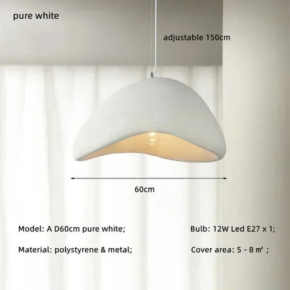 Handmade Wabi Sabi Resin Pendant Light - Decorbites
