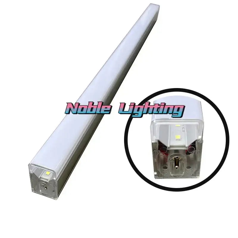 White led linear light fixture with sleek clear plastic housing for decorbites hexagon led car detailing garage panel