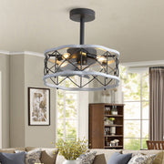 Metal Nordic Fan Lamp