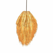 Rattan Pine Cone Chandelier