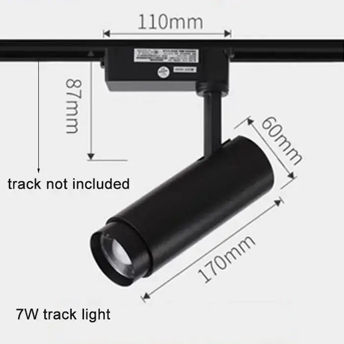Industrial black adjustable focus track spotlights with sleek matte finish and decorbites adjustable focus for living rooms