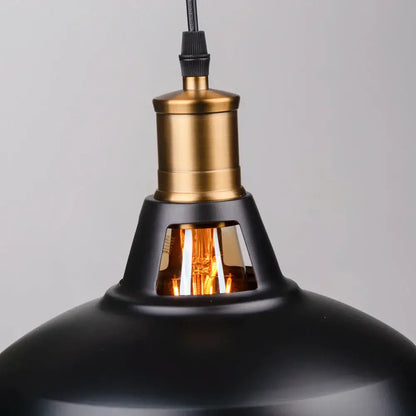 Industrial black and brass pendant light with matte finish and exposed filament bulb for decorbites industrial farmhouse decor