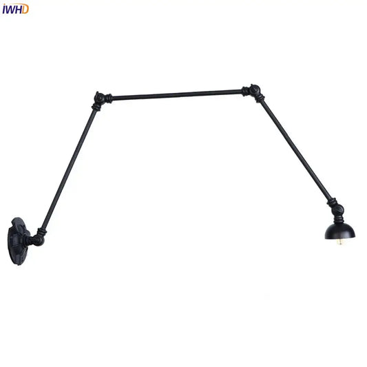 Black wrought iron industrial vintage adjustable wall sconce decorbites set of 3 stair lights for wall decor