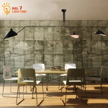 Black metal spider ceiling lamp with three adjustable conical shades for industrial decorbites ceiling lamp decor